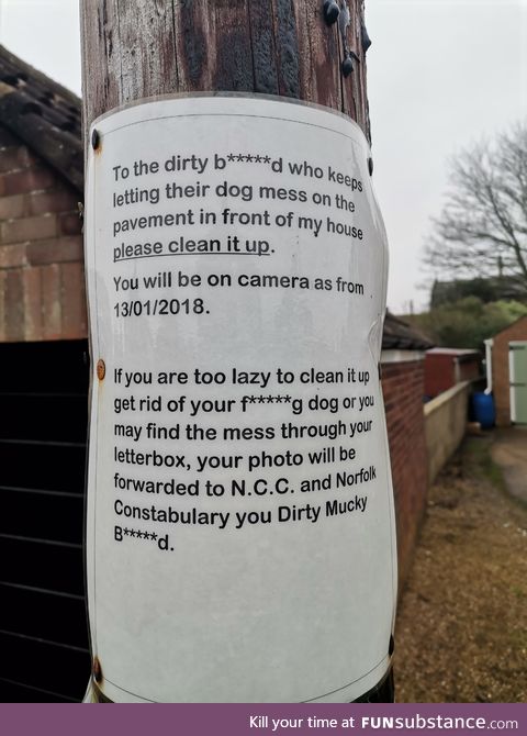 That's one way to stop owners from not clearing up after their dogs