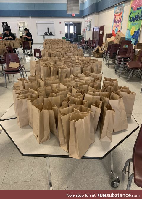 Schools are closing but that isn’t stopping the lunch ladies!