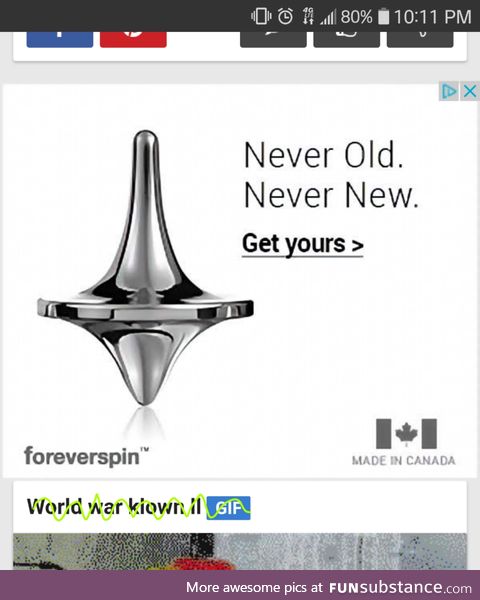 This ad is surreal, and felt like a shitpost