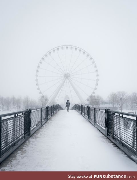 Snow storm in Montreal 