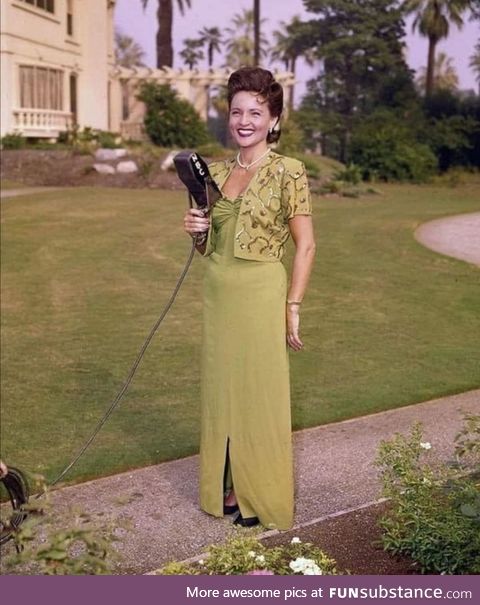 Betty White, 1940. She's, currently 98 years young. What's cookin good lookin?