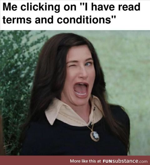 Read the terms and conditions