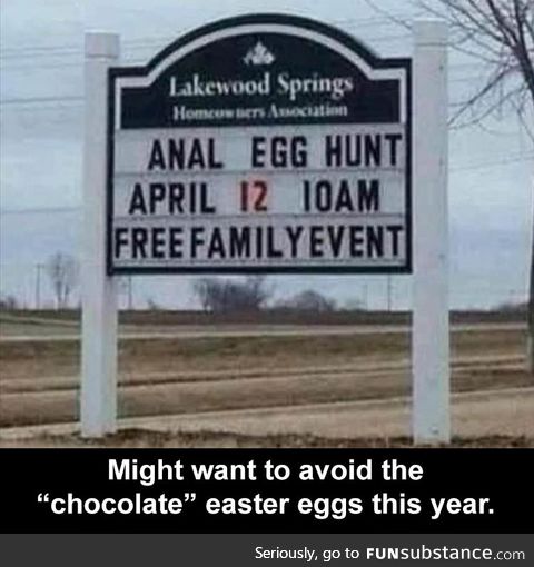 an*l egg hunt