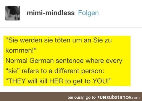 Fun facts about german, Pt. V.