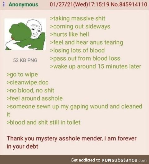 Anon doesn't eat enough fiber