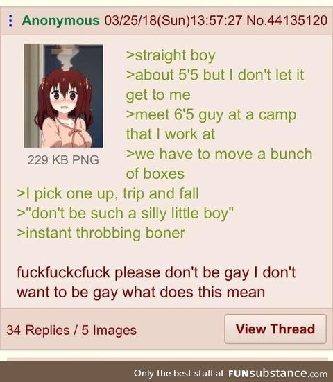 Anon is straight