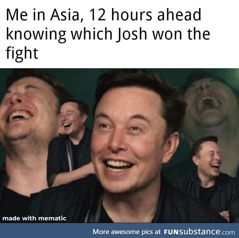 Josh won!!!