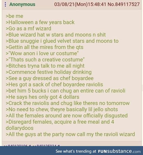 All hail the ravioli wizard