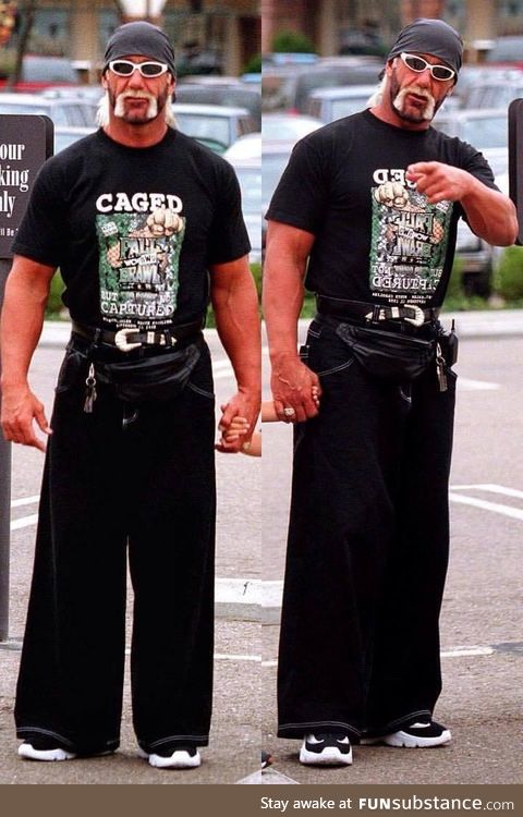 JNCO jeans and fanny pack, brother. Circa '97