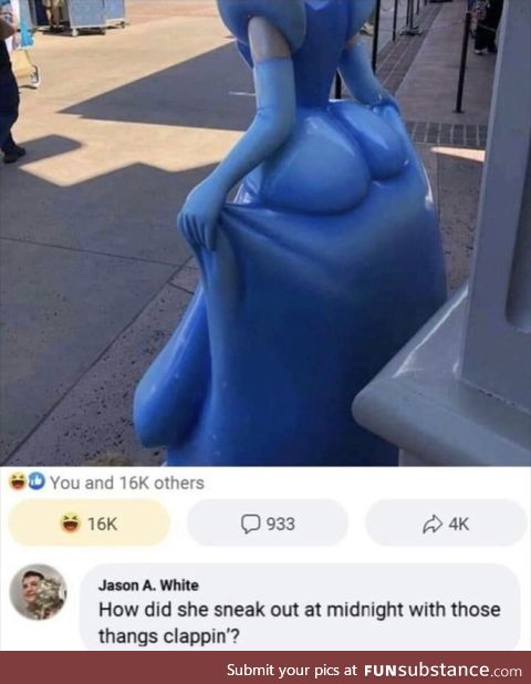 They used the extra THICC mold on that statue