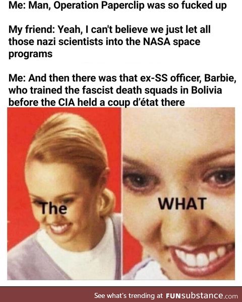 The CIA and Nazis are best friends