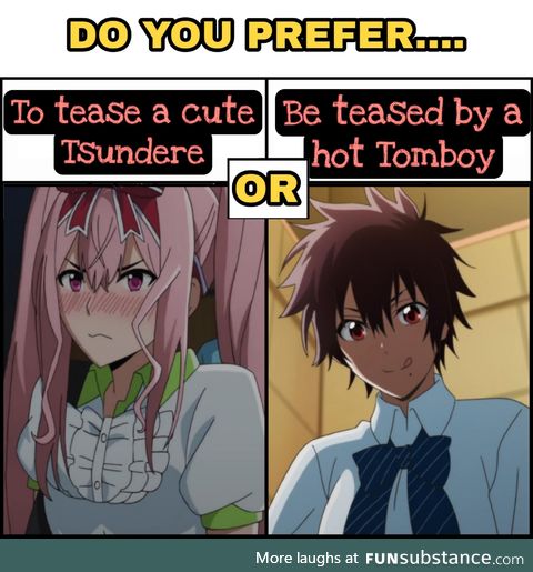 Tsundere or Tomboy?