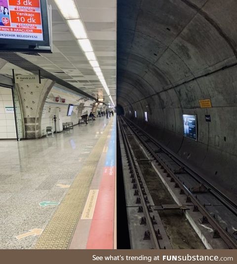 A metro station in Istanbul