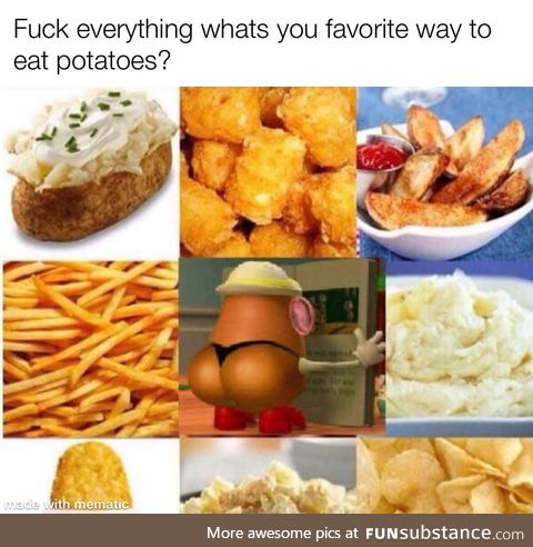 Fun fact its actually national potato day