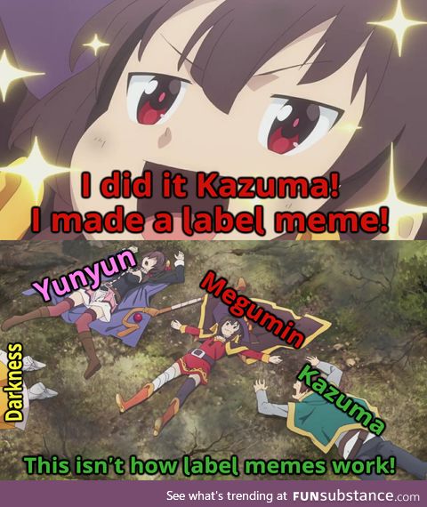 Megumin made a meme!