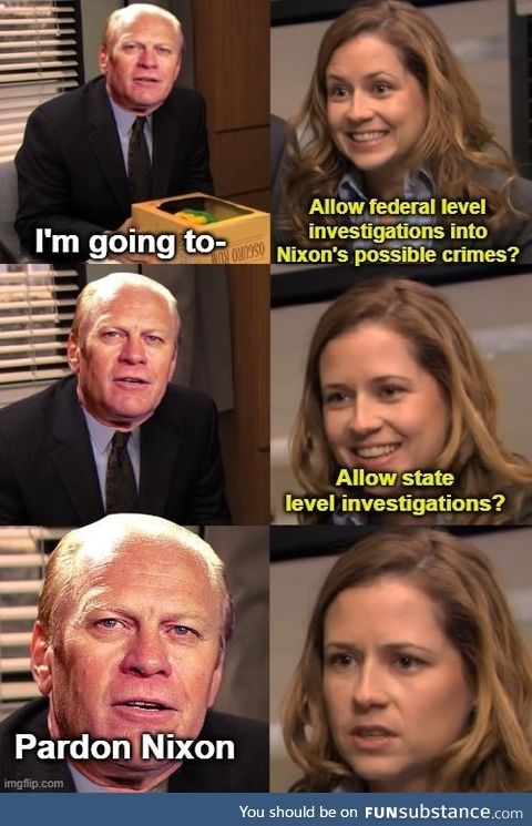 Gerald Ford's actions would doom his tenure as manager of the Dunder Mifflin branch in