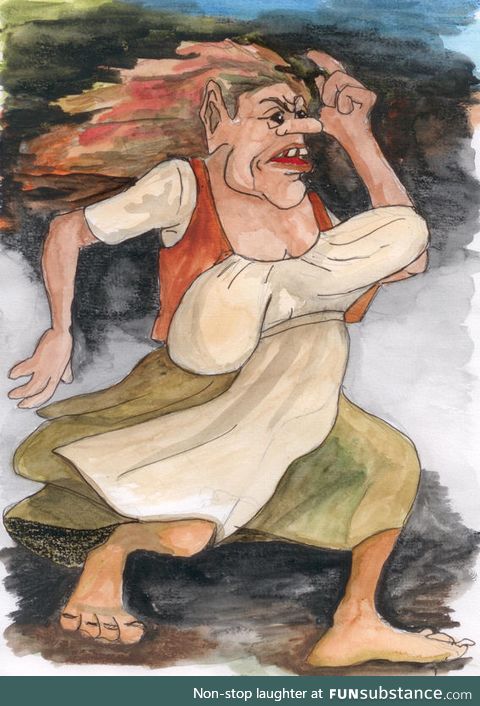 Slattenlangpat/“saggy-long-tit” (Danish folklore)