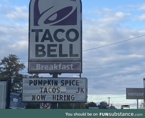 Taco Bell doing the most