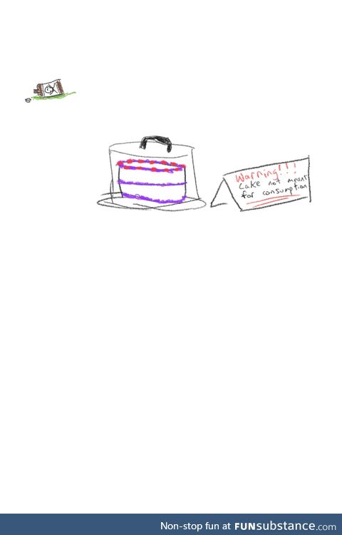 Bad art time 2: mmmm cake (but dont eat it)