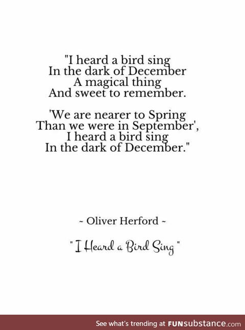 I heard a bird sing - Oliver Herford