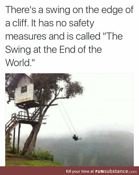 The swing at the end of the world