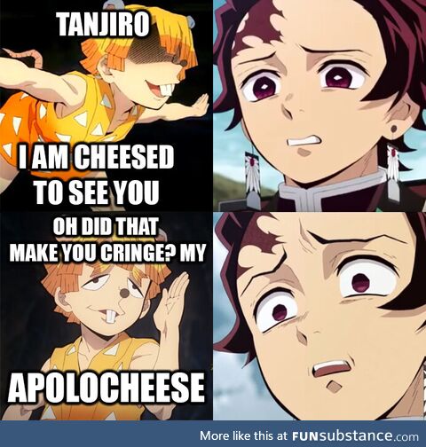 Zenitsu is cheesed