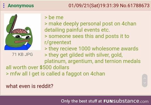 Poor anon