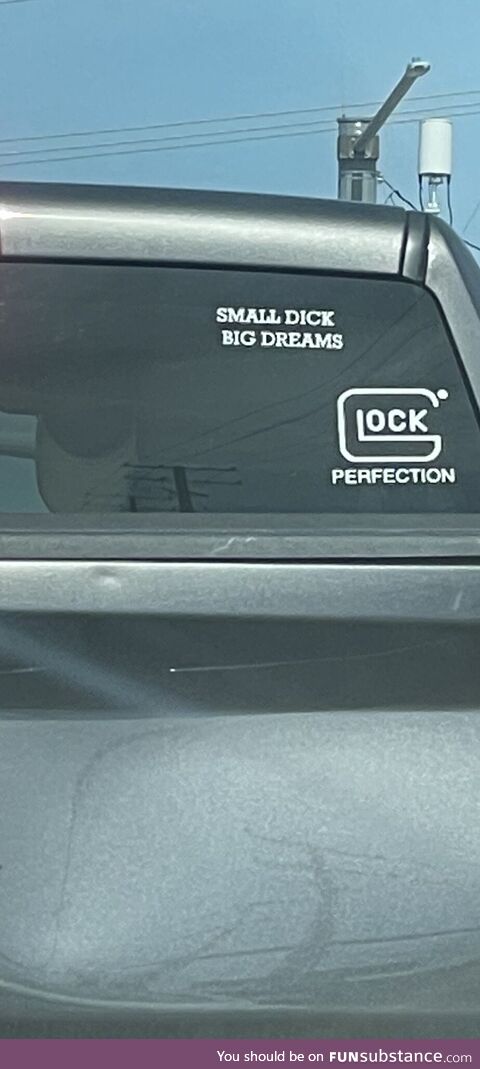 Refreshing to see this on a lifted truck