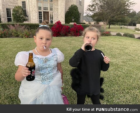 Our dentist passes out candy cigs and root beer for Halloween