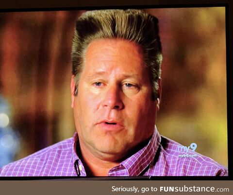 This dudes hair on Dateline