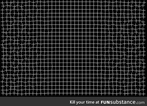 If you stare at the center the sides will fix themselves