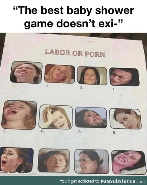 This is an actual baby shower game, but anyways what are your answers?