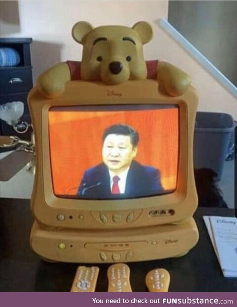 First episode of Winnie the Pooh is televised in China, 1990