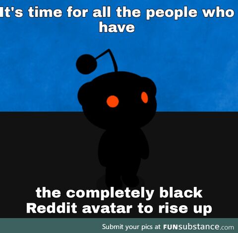 Only completely dark avatars are allowed here