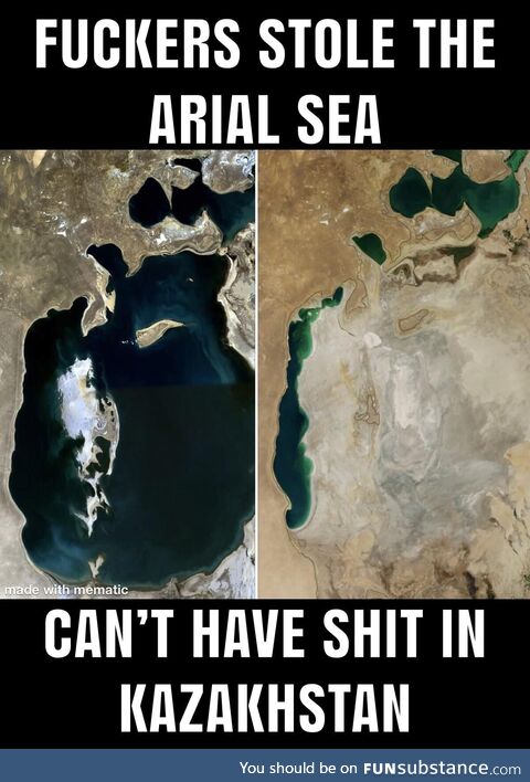 It used to be the 4th largest lake in the world