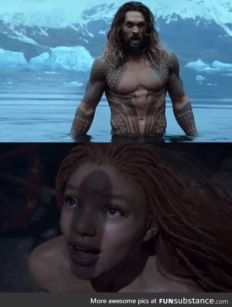 Little mermaid meets big Aquaman