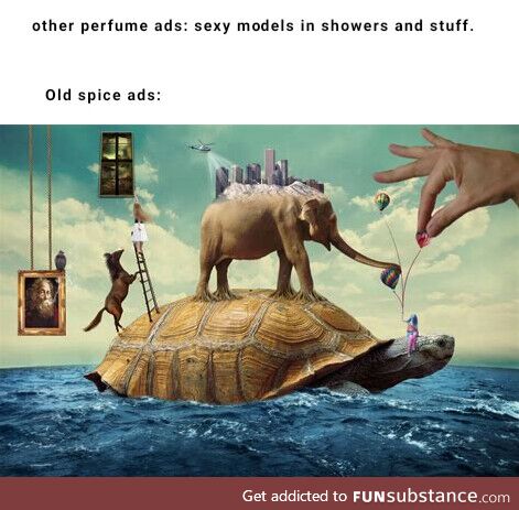 Why are old spice ads so strange though