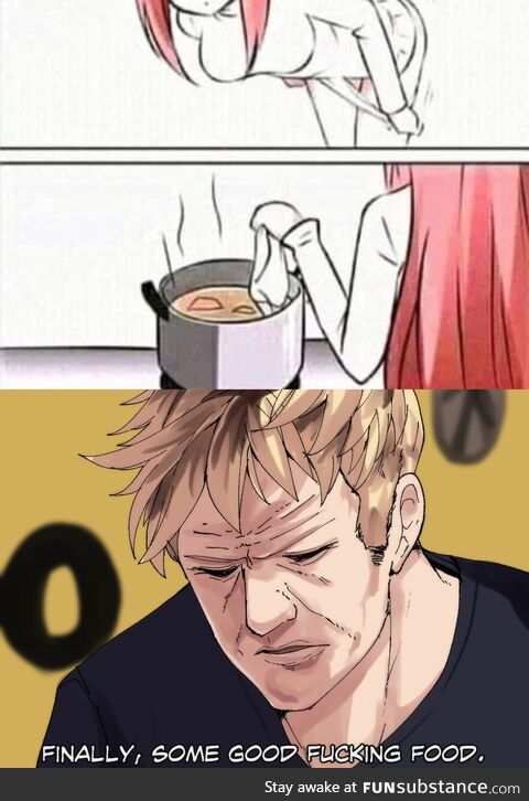 Eat this soup,baka