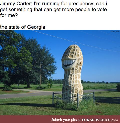 The Jimmy Carter Peanut Statue is... Something