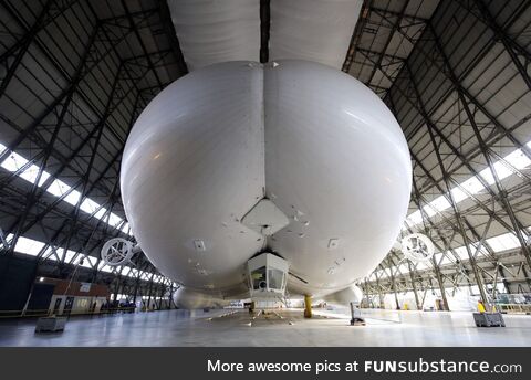 The Hybrid Air Vehicles Airlander 10, a British hybrid airship