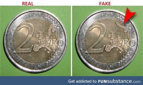 How to easily identify counterfeit 2€