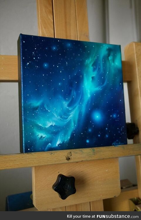 Abstract Nebula oil painting, OC