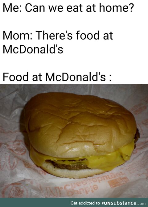 McDonald's is pretty shit tbh