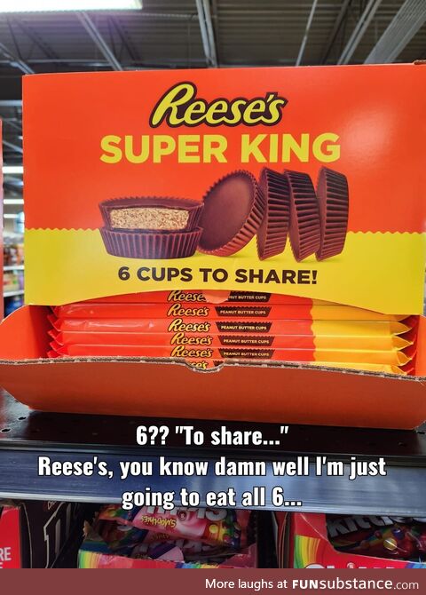 Reese's getting out of hand