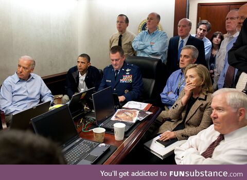 President Obama and his crew watch "2 Girls 1 Cup" together