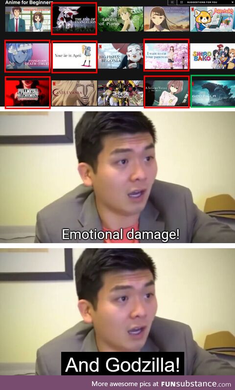 Psychological damage too from evangelion