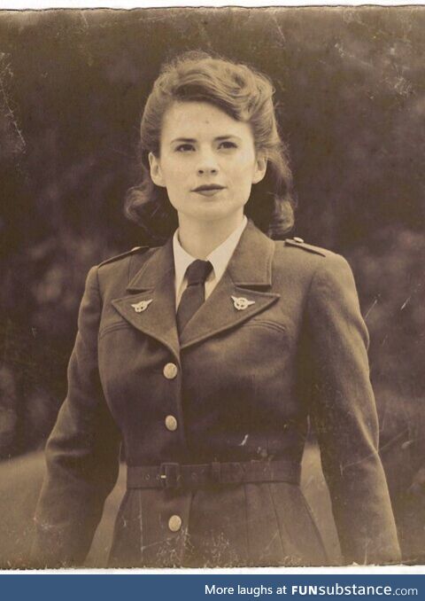 My great grandma who although was born in England, serve for the USA during WW2