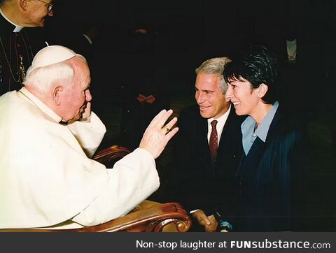 The pope ordering 4 boys for his christmas party, 1995