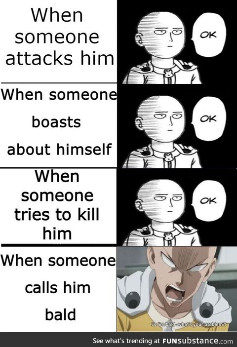 Saitama's Reaction