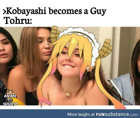 h*rny Tohru noises